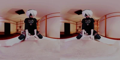 Stocking 2B Sucking & Fucking in VR