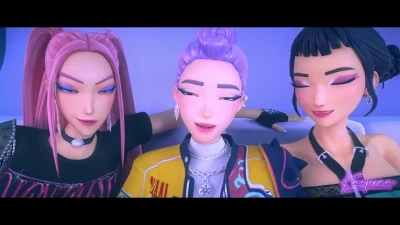 Huntrix Game - KPOP Demon Hunters Futa Intersex Porn Animation