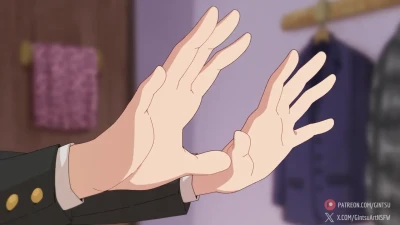 Momo's Horniness - Dandadan Cartoon Anime Porn