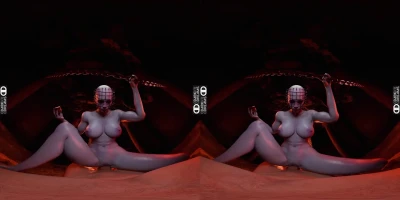 Female Pinhead Takes a Seat on Your Dick