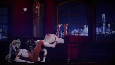 Tifa & Aerith - Futanari Transformation for a Night